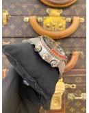 2012 ORIS TT1 TITANIUM CHRONOGRAPH COKE BEZEL REF 7599 BLACK DIAL 47MM AUTOMATIC WATCH 