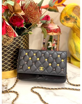 CHANEL 18K  LUCKY CHARMS WOC IN LAMBSKIN LEATHER 