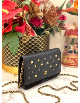 CHANEL 18K  LUCKY CHARMS WOC IN LAMBSKIN LEATHER 