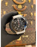 2023 HUBLOT BIG BANG STEEL CERAMIC CHRONOGRAPH REF 301.SB.131.RX BLACK DIAL 44MM AUTOMATIC WATCH