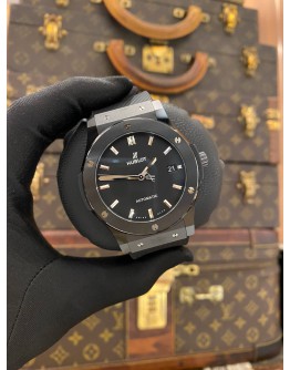 (LIKE NEW) 2023 HUBLOT CLASSIC FUSION BLACK MAGIC CERAMIC REF 542.CM.1171.RX BLACK DIAL 42MM AUTOMATIC WATCH
