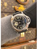 (LIKE NEW) 2016 PANERAI LUMINOR GMT REF PAM00088 BLACK DIAL 44MM AUTOMATIC WATCH -FULL SET-