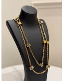 (UNUSED) LOUIS VUITTON MULTICOLOR SWAROVSKI CRYSTAL GAMBLE LONG NECKLACE 
