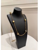 (UNUSED) LOUIS VUITTON MULTICOLOR SWAROVSKI CRYSTAL GAMBLE LONG NECKLACE 