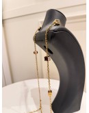 (UNUSED) LOUIS VUITTON MULTICOLOR SWAROVSKI CRYSTAL GAMBLE LONG NECKLACE 