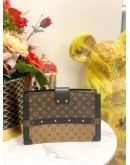 (LIKE NEW) LOUIS VUITTON TRUNK CLUTCH MONOGRAM REVERSE CANVAS -FULL SET- 
