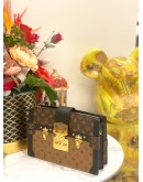 (LIKE NEW) LOUIS VUITTON TRUNK CLUTCH MONOGRAM REVERSE CANVAS -FULL SET- 