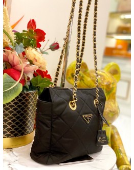 (LIKE NEW) PRADA BLACK QUILTED TESSUTO NYLON 1995 REEDITION SHOULDER BAG 