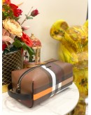 BURBERRY TRAVEL POUCH IN DARK BIRCH BROWN 