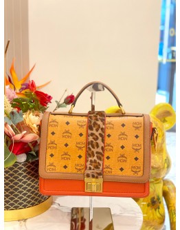 (LIKE NEW) MCM LITTLE VERONICA VISETOS SATCHEL BAG WITH STRAP