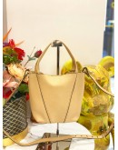 CHLOE SMALL SPIN TOTE BAG IN BEIGE