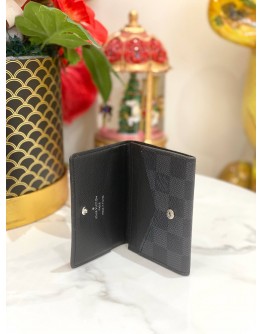 LOUSI VUITTON  CARD HOLDER IN BLACK DAMIER 