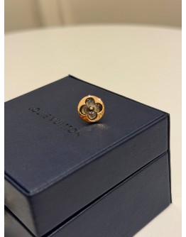 (UNUSED) LOUIS VUITTON SUN BLOSSOM NACLE EARRINGS IN 18K 750 ROSE GOLD WITH MOTHER OF PEARL 