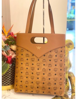 (BRAND NEW) MCM DIAMOND TOTE BAG IN VISETOS LEATHER