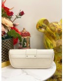 (LIKE NEW) LOUIS VUITTON MONTAIGNE CLUTCH IN WHITE EPI LEATHER