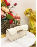 (LIKE NEW) LOUIS VUITTON MONTAIGNE CLUTCH IN WHITE EPI LEATHER