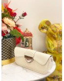 (LIKE NEW) LOUIS VUITTON MONTAIGNE CLUTCH IN WHITE EPI LEATHER