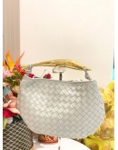 (LIKE NEW) BOTTEGA VENETA SARDINE WITH GOLD TOP HANDLE BAG