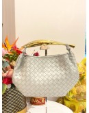 (LIKE NEW) BOTTEGA VENETA SARDINE WITH GOLD TOP HANDLE BAG