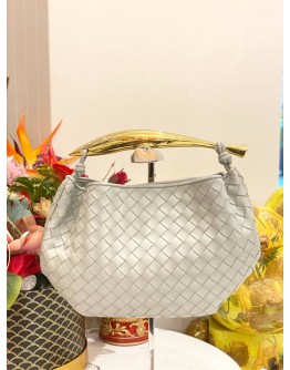 (LIKE NEW) BOTTEGA VENETA SARDINE WITH GOLD TOP HANDLE BAG
