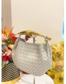 (LIKE NEW) BOTTEGA VENETA SARDINE WITH GOLD TOP HANDLE BAG