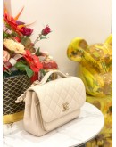(UNUSED) CHANEL BUSINESS AFFINITY BAG IN BEIGE CAVIAR LEATHER