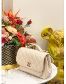 (UNUSED) CHANEL BUSINESS AFFINITY BAG IN BEIGE CAVIAR LEATHER
