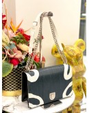(LIKE NEW) CHRISTIAN DIOR DIORAMA BAG LEATHER PRINTED PATCHWORK -FULL SET-