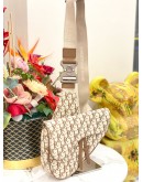 (LIKE NEW) CHRISTIAN DIOR X CACTUS JACK OBLIQUE JACQUARD SADDLE BAG 