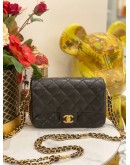 (LIKE NEW) CHANEL SMALL CAVIAR CC YOU FLAG BAG IN GHW