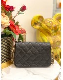(LIKE NEW) CHANEL SMALL CAVIAR CC YOU FLAG BAG IN GHW