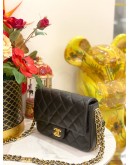 (LIKE NEW) CHANEL SMALL CAVIAR CC YOU FLAG BAG IN GHW