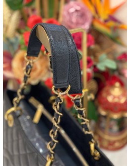 CHANEL GST GRAND SHOPPING TOTE BAG IN BLACK CAVIAR LEATHER
