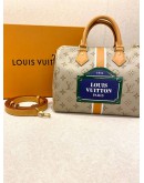 2024 MICROCHIP LOUIS VUITTON LIMITED EDITION M46749 SPEEDY BANDOULIERE 25 MONOPANAME COATED CANVAS -FULL SET-