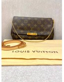 LOUIS VUITTON FAVOURITE FLAP MONOGRAM CANVAS FLAP BAG WITH 2 REMOVABLE CHAIN AND LEATHER STRAP