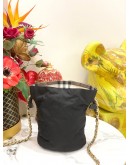 BURBERY HORSESHOE CHAIN POUCH WITH CHAIN STRAP IN QUILTED NYLON LEATHER -FULL SET-