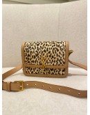 YSL SAINT LAURENT CALFSKIN LEATHER WITH LEOPARD HAIR PRINT SMALL SOLFERINO CROSSBODY BAG