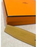 HERMES H GOLD BUCKLE REVERSIBLE BELT -FULL SET-