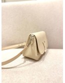  LOUIS VUITTON WHITE EPI LEATHER BUCI SILVER HARDWARE CROSSBODY BAG