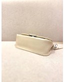  LOUIS VUITTON WHITE EPI LEATHER BUCI SILVER HARDWARE CROSSBODY BAG