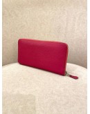 HERMES LEATHER LONG WALLET IN PINK