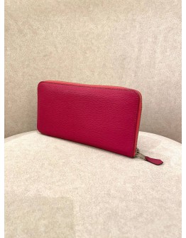 HERMES LEATHER LONG WALLET IN PINK