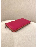 HERMES LEATHER LONG WALLET IN PINK