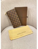 LOUIS VUITTON DAMIER EBENE CANVAS LONG ZIPPY WALLET -FULL SET-