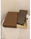 LOUIS VUITTON DAMIER EBENE CANVAS LONG ZIPPY WALLET -FULL SET-