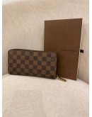 LOUIS VUITTON DAMIER EBENE CANVAS LONG ZIPPY WALLET -FULL SET-