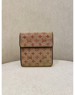 LOUIS VUITTON  MONOGRAM FABRIC PINK WALLET