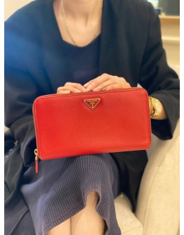 PRADA SAFFIANO LEATHER LONG WALLET