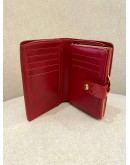 LOUIS VUITTON RED MONOGRAM VERNIS SMALL WALLET -FULL SET-