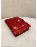 LOUIS VUITTON RED MONOGRAM VERNIS SMALL WALLET -FULL SET-